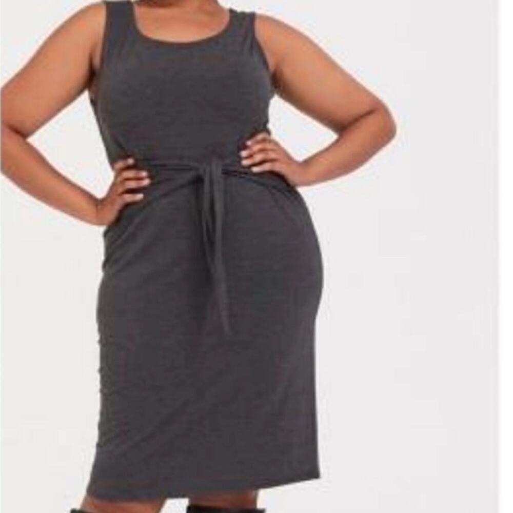 Torrid Tank Shift Dress – Heathered Gray